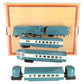 MTH 11-6016-1  O Gauge Blue Streak 265E Steam Passenger Train Set with PS 2.0 LN/Box