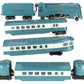 MTH 11-6016-1  O Gauge Blue Streak 265E Steam Passenger Train Set with PS 2.0 LN/Box