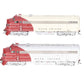 Athearn ATHG19511 HO Rock Island FP7/FP7 Passenger Diesel Set #402, #403 LN/Box