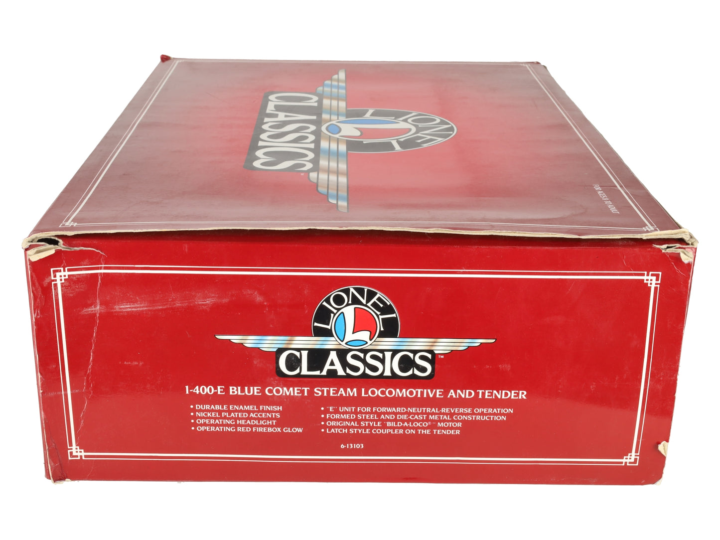 Lionel 6-13103 Standard Gauge I-400E Blue Comet Steam Locomotive and Tender EX/Box