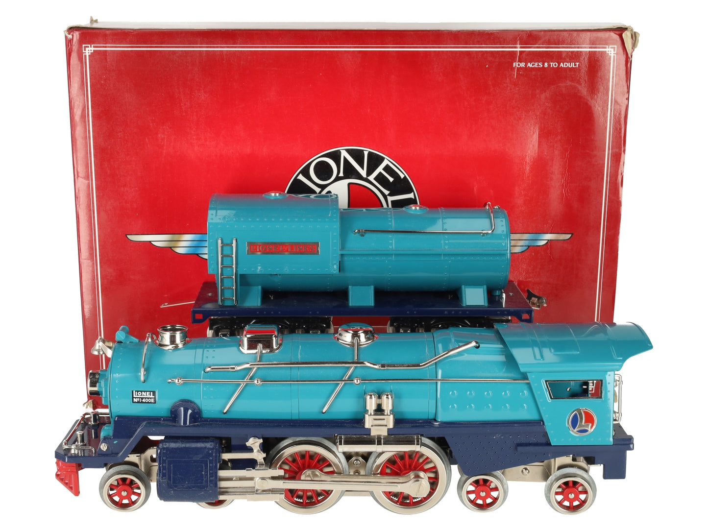 Lionel 6-13103 Standard Gauge I-400E Blue Comet Steam Locomotive and Tender EX/Box