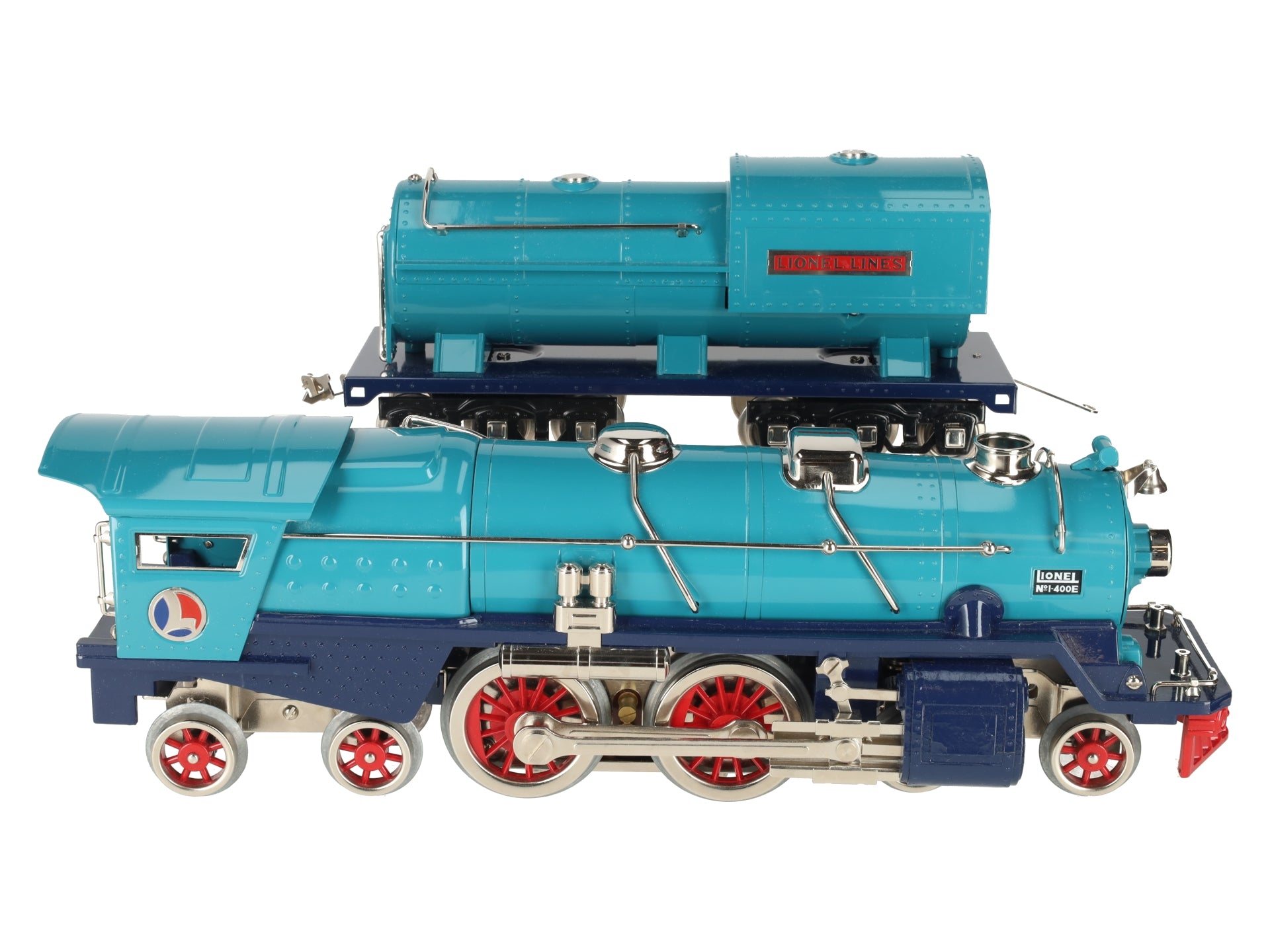 Lionel 6-13103 Standard Gauge I-400E Blue Comet Steam Locomotive and Tender EX/Box
