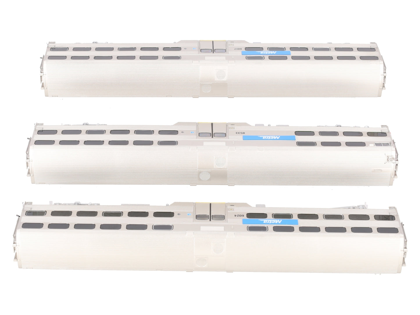 Atlas 20007055 HO Metra Bi-Level 3-Car Passenger Set #6024/#6017/#8533 EX/Box
