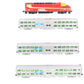 Kato 106-8701-KB2 N Rock Island Heritage Chicago Metra Bi-Level 4-Unit Set LN/Box