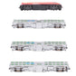 Kato 106-8701-KB2 N Rock Island Heritage Chicago Metra Bi-Level 4-Unit Set LN/Box