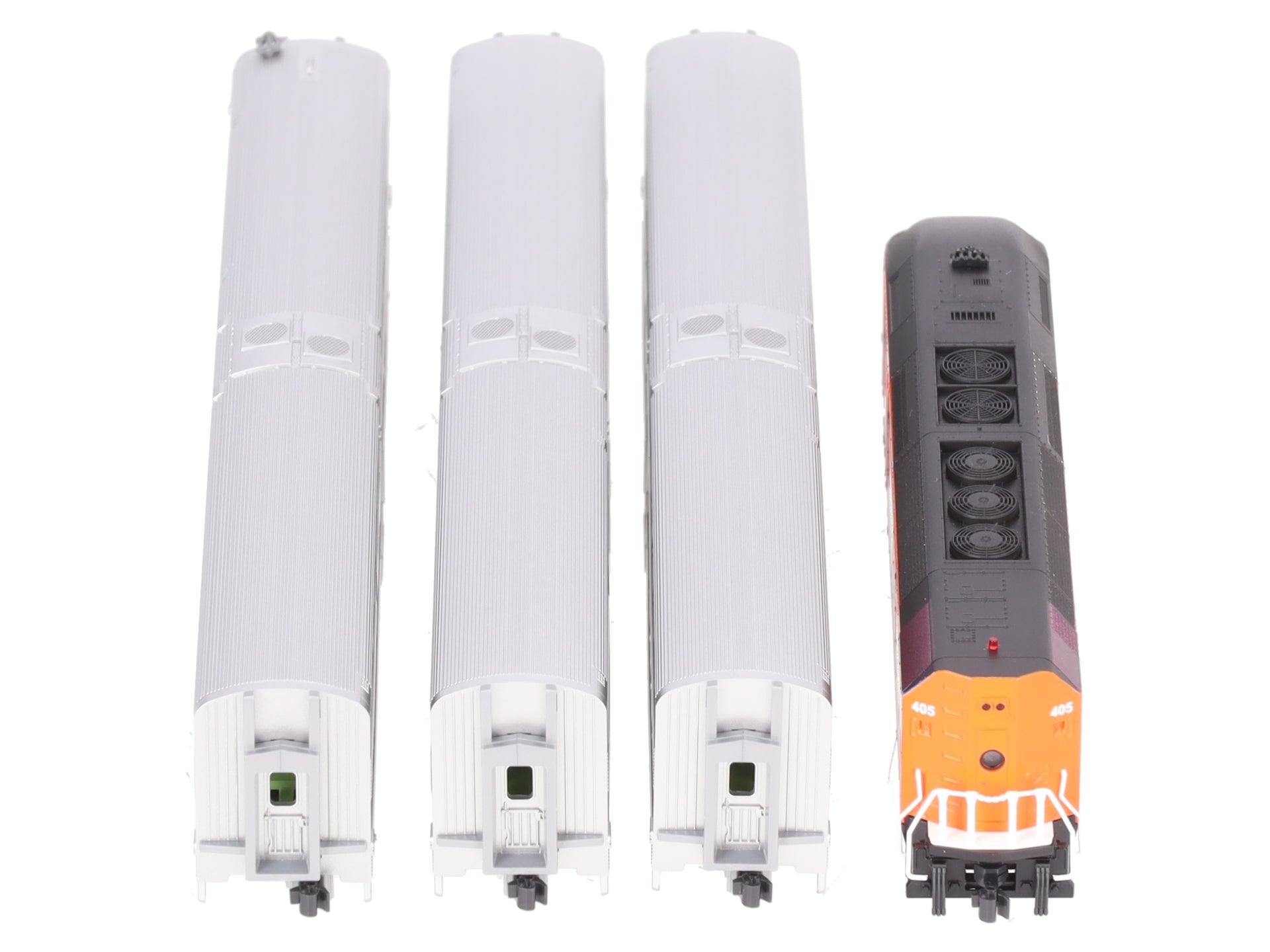 Kato 106-8701-KB1 N Milwaukee Road Heritage MP36PH & Nippon Sharyo Bi-Level Set LN/Box