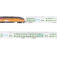 Kato 106-8701-KB1 N Milwaukee Road Heritage MP36PH & Nippon Sharyo Bi-Level Set LN/Box