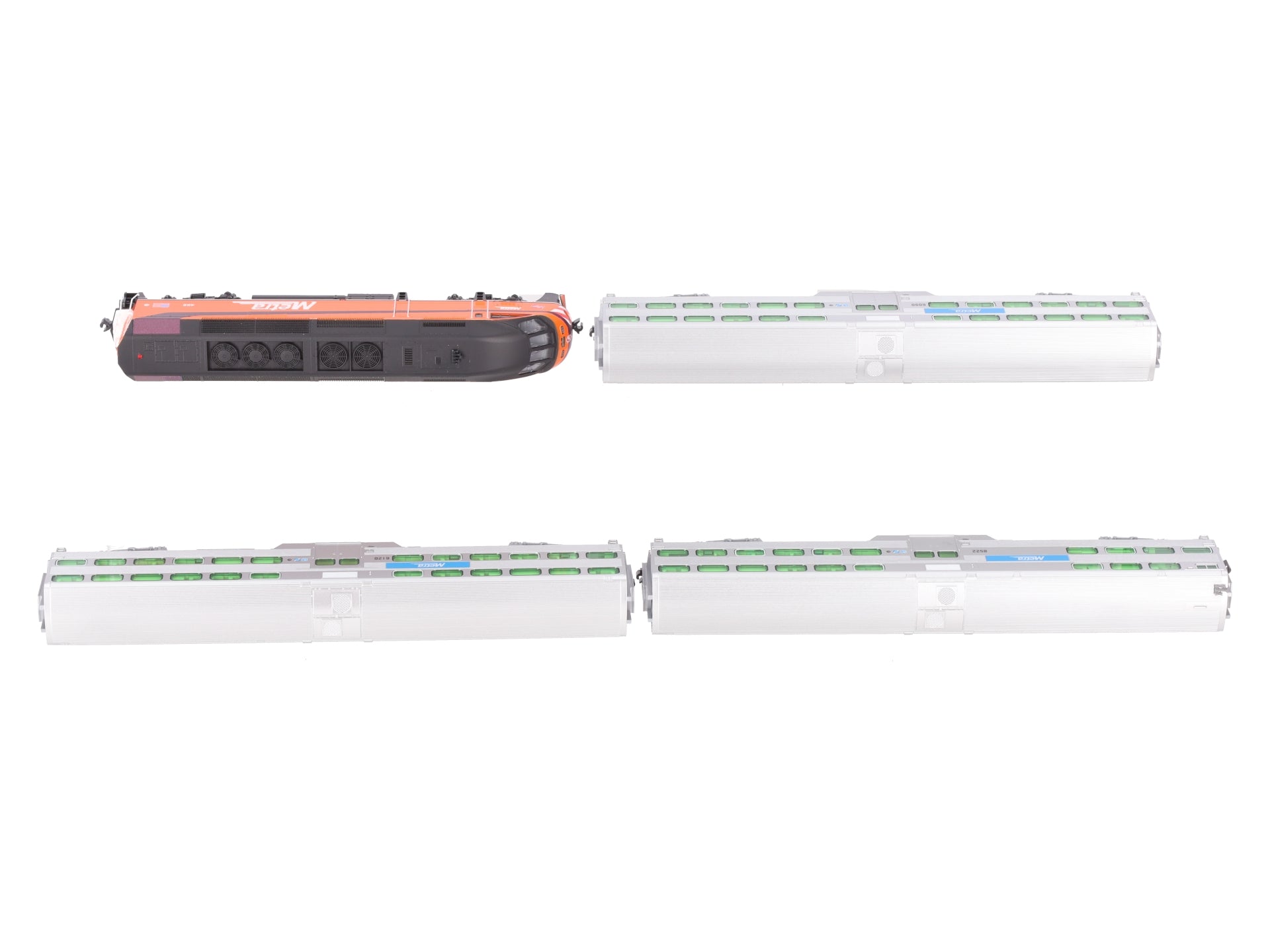 Kato 106-8701-KB1 N Milwaukee Road Heritage MP36PH & Nippon Sharyo Bi-Level Set LN/Box