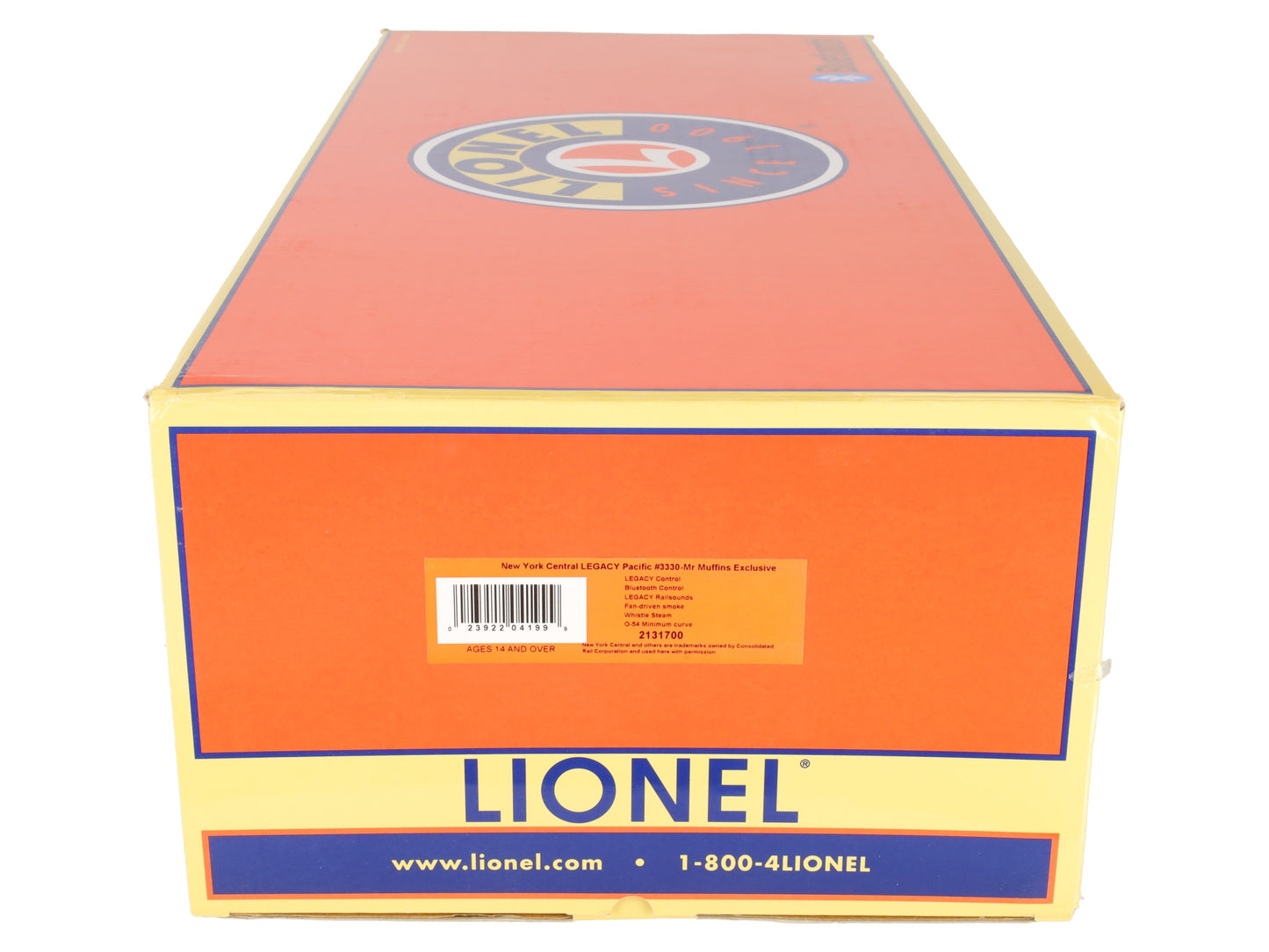 Lionel 2131700 O Gauge NewYork Central Legacy Pacific Locomotive & Tender #3330 EX/Box