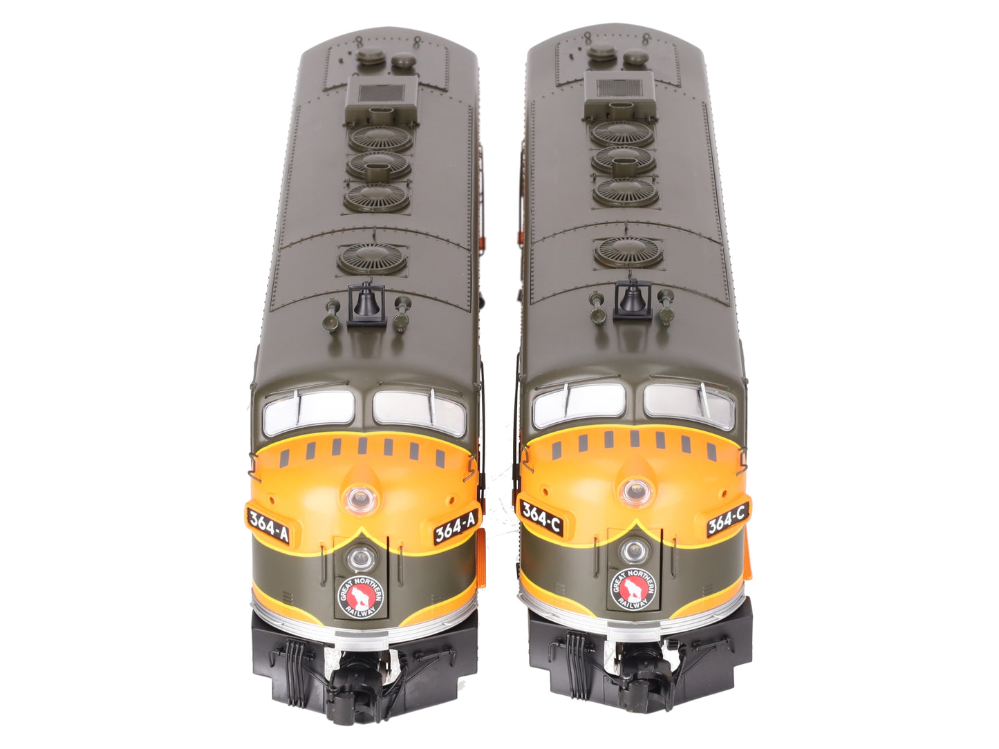 Lionel 2433200 O GN Legacy F7 AA Diesel Locomotive #364A,#364C (Set of 2) EX/Box