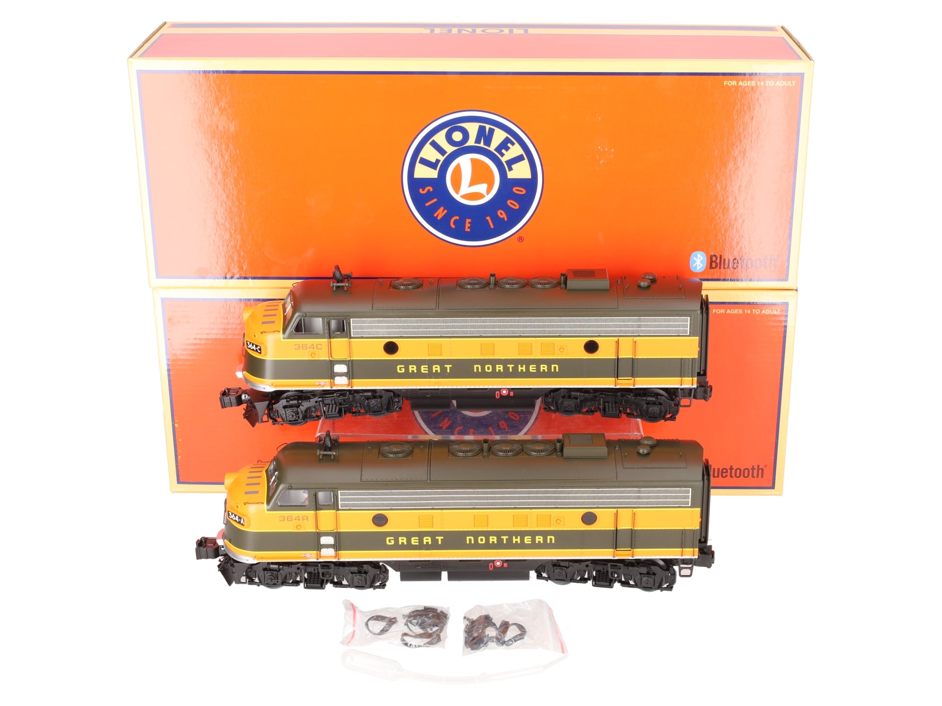 Lionel 2433200 O GN Legacy F7 AA Diesel Locomotive #364A,#364C (Set of 2) EX/Box