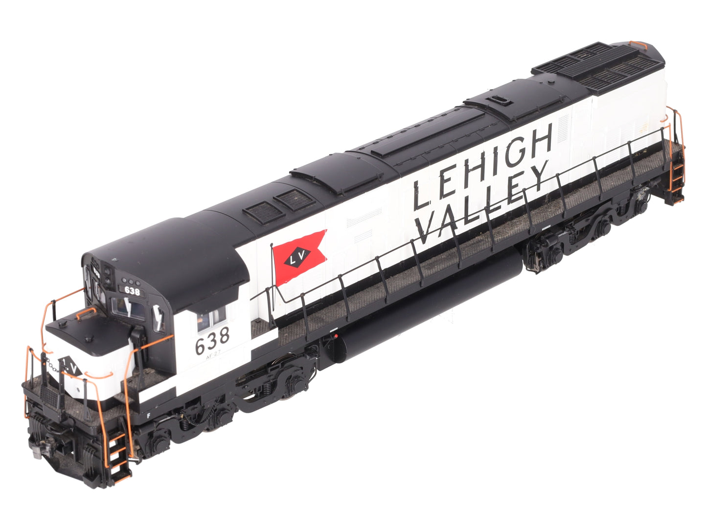 Atlas 1333-4 O Custom Lehigh Valley C628 Diesel Locomotive w/TMCC (2 Rail) #638 VG