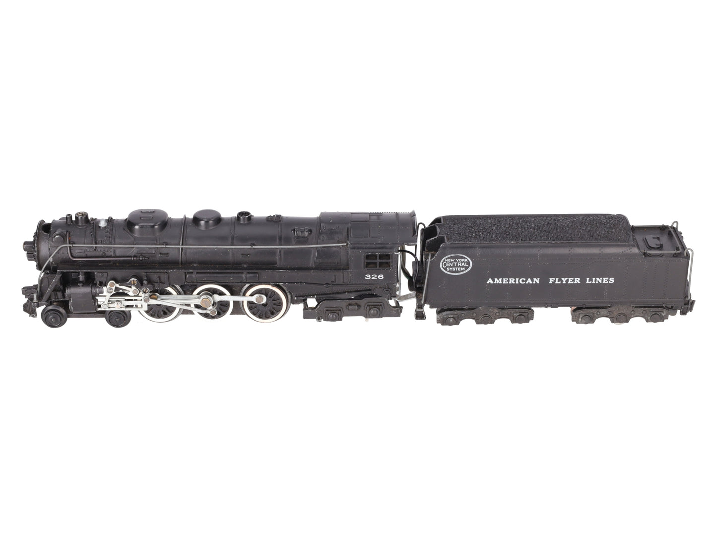 American Flyer 326 Vintage S NYC 4-6-4 Die-cast Steam Locomotive & Tender VG