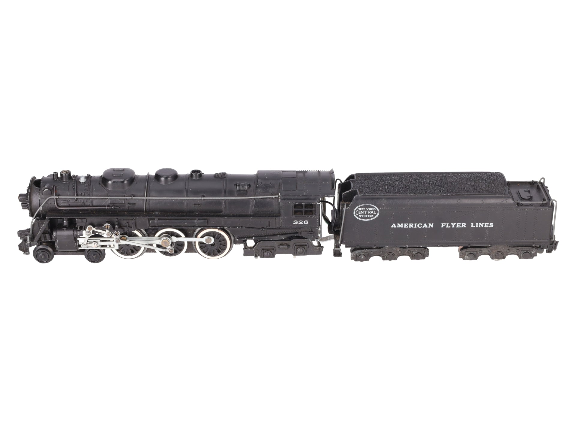American Flyer 326 Vintage S NYC 4-6-4 Die-cast Steam Locomotive & Tender VG