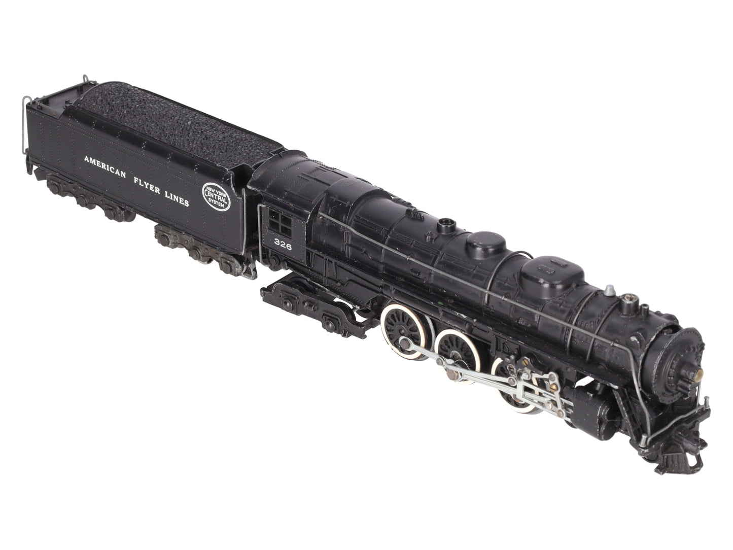 American Flyer 326 Vintage S NYC 4-6-4 Die-cast Steam Locomotive & Tender VG