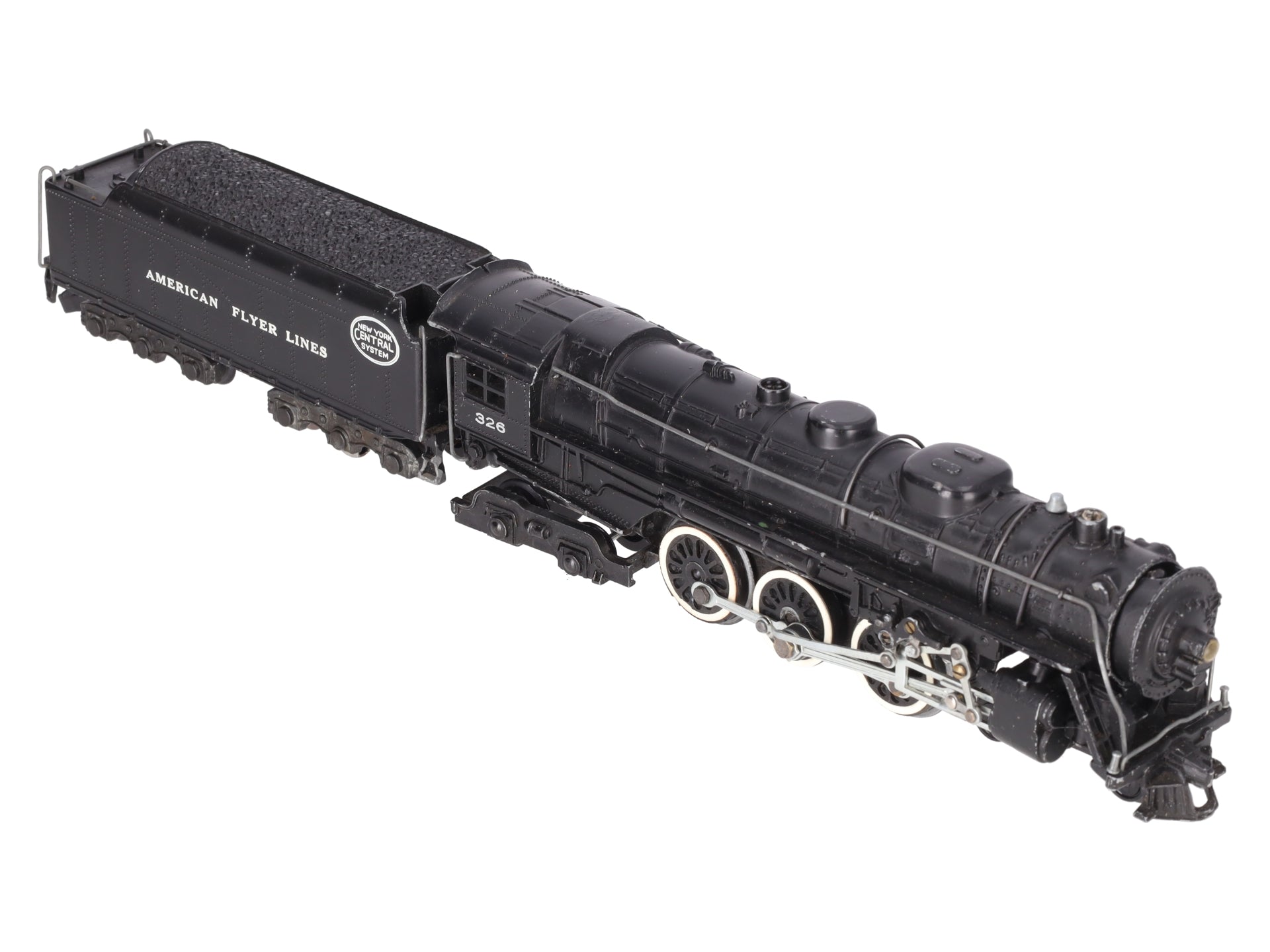 American Flyer 326 Vintage S NYC 4-6-4 Die-cast Steam Locomotive & Tender VG