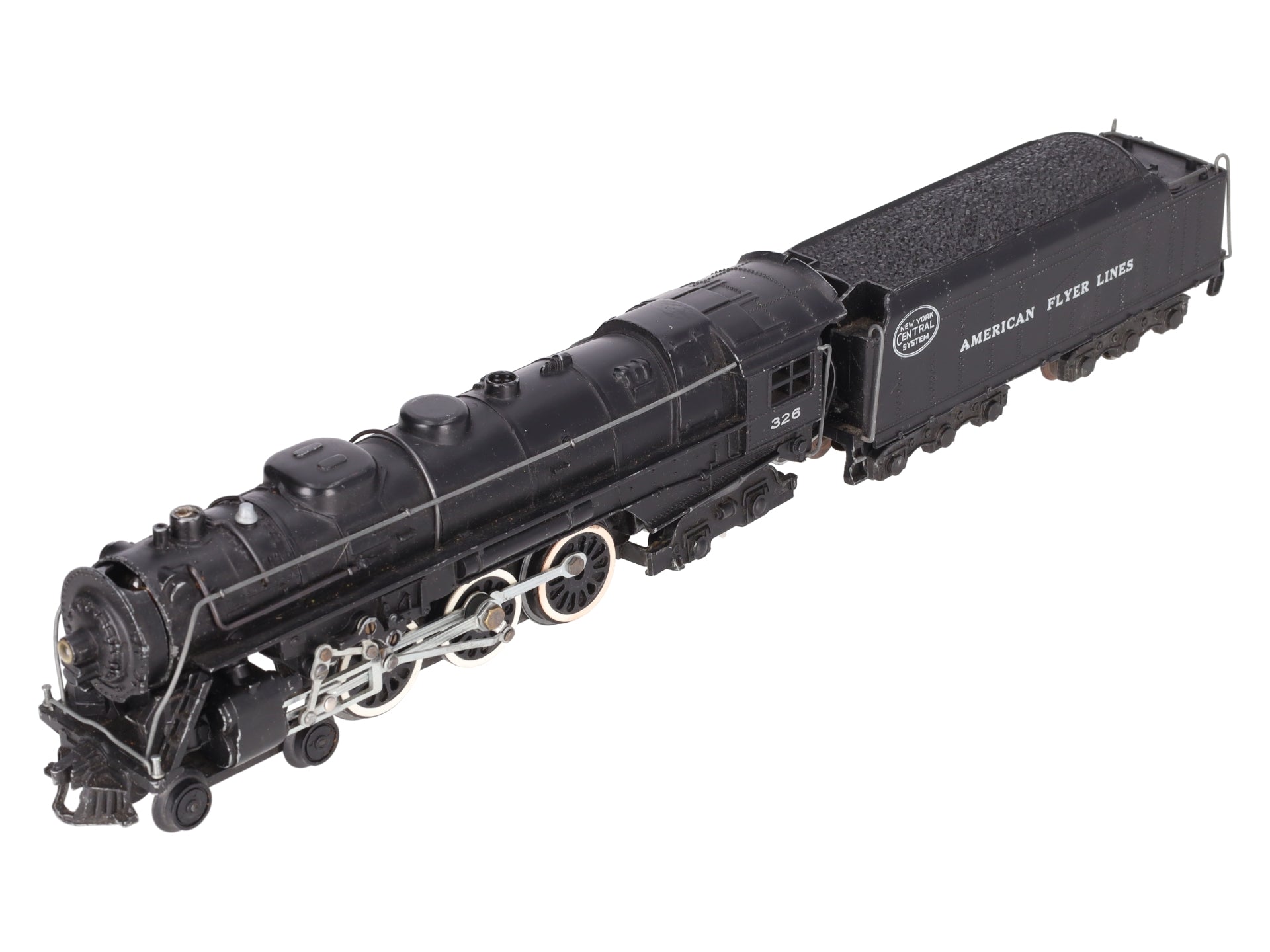 American Flyer 326 Vintage S NYC 4-6-4 Die-cast Steam Locomotive & Tender VG