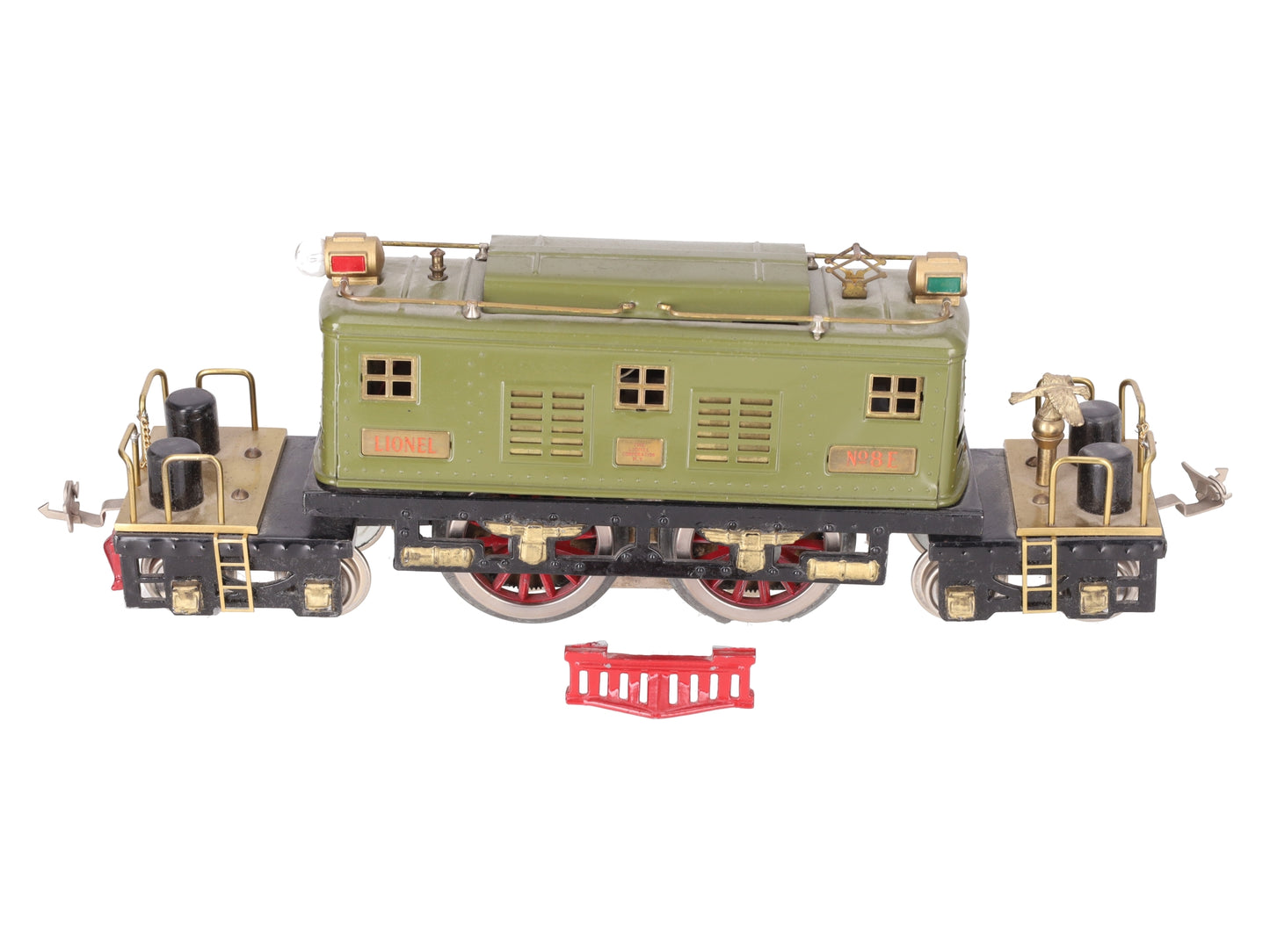 Lionel 8E Vintage Std Gauge Olive 0-4-0 Powered Electric Locomotive - Custom
