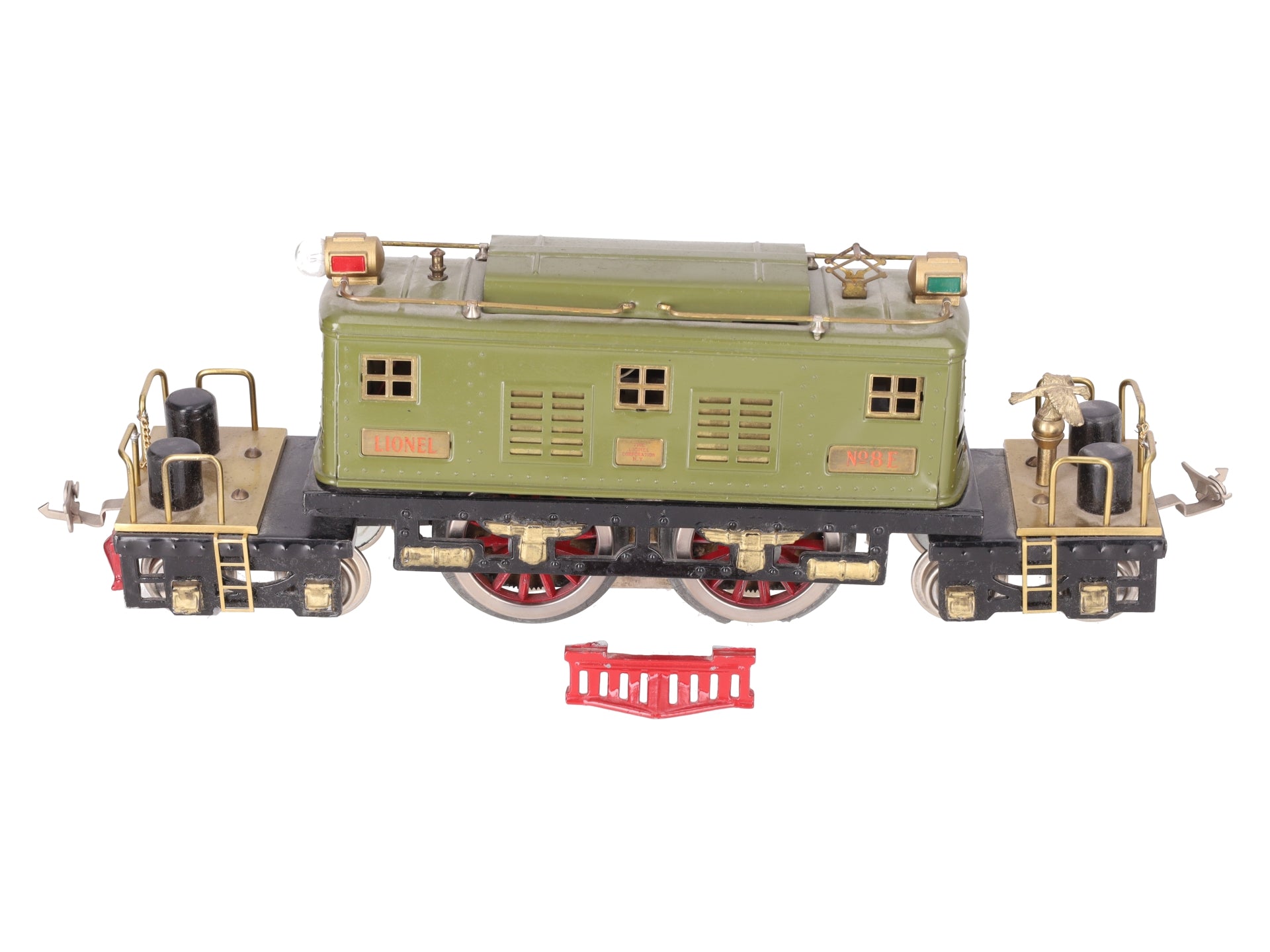 Lionel 8E Vintage Std Gauge Olive 0-4-0 Powered Electric Locomotive - Custom