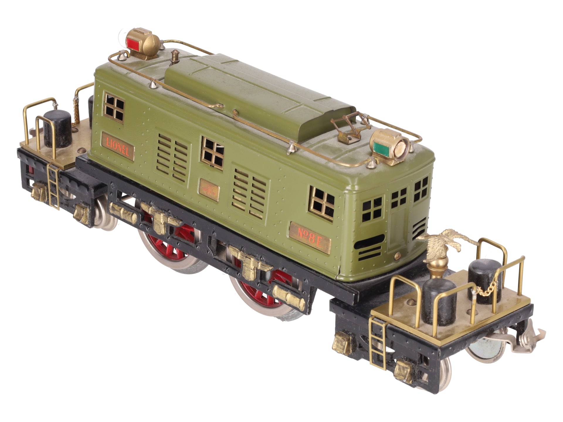 Lionel 8E Vintage Std Gauge Olive 0-4-0 Powered Electric Locomotive - Custom