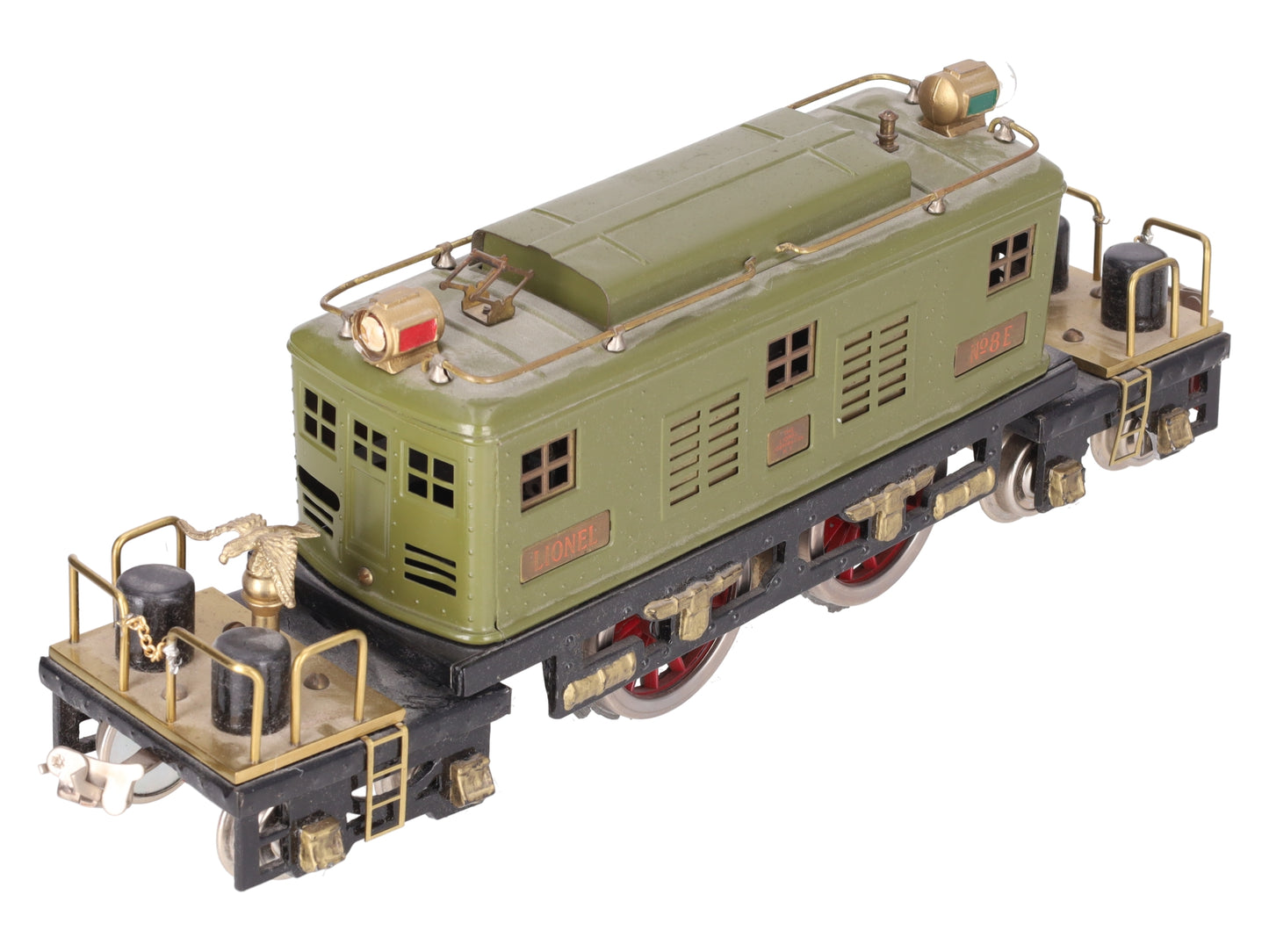 Lionel 8E Vintage Std Gauge Olive 0-4-0 Powered Electric Locomotive - Custom