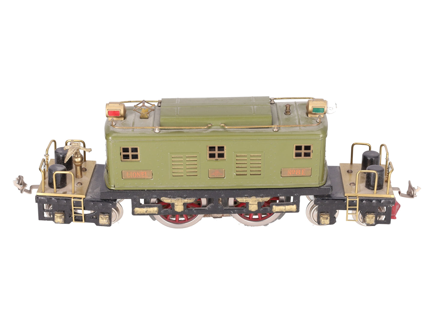 Lionel 8E Vintage Std Gauge Olive 0-4-0 Powered Electric Locomotive - Custom