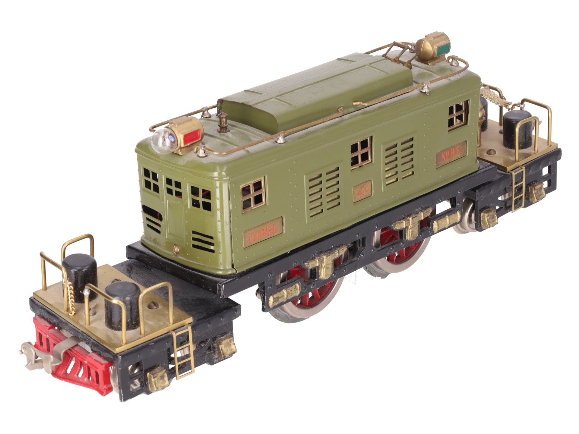 Lionel 8E Vintage Std Gauge Olive 0-4-0 Powered Electric Locomotive - Custom