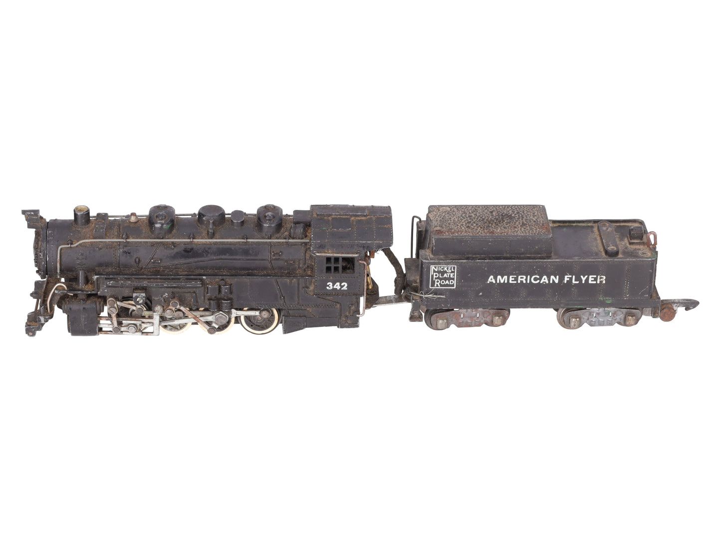 American Flyer 342AC S Nickel Plate Road 0-8-0 Die-Cast Steam Loco & Tender VG