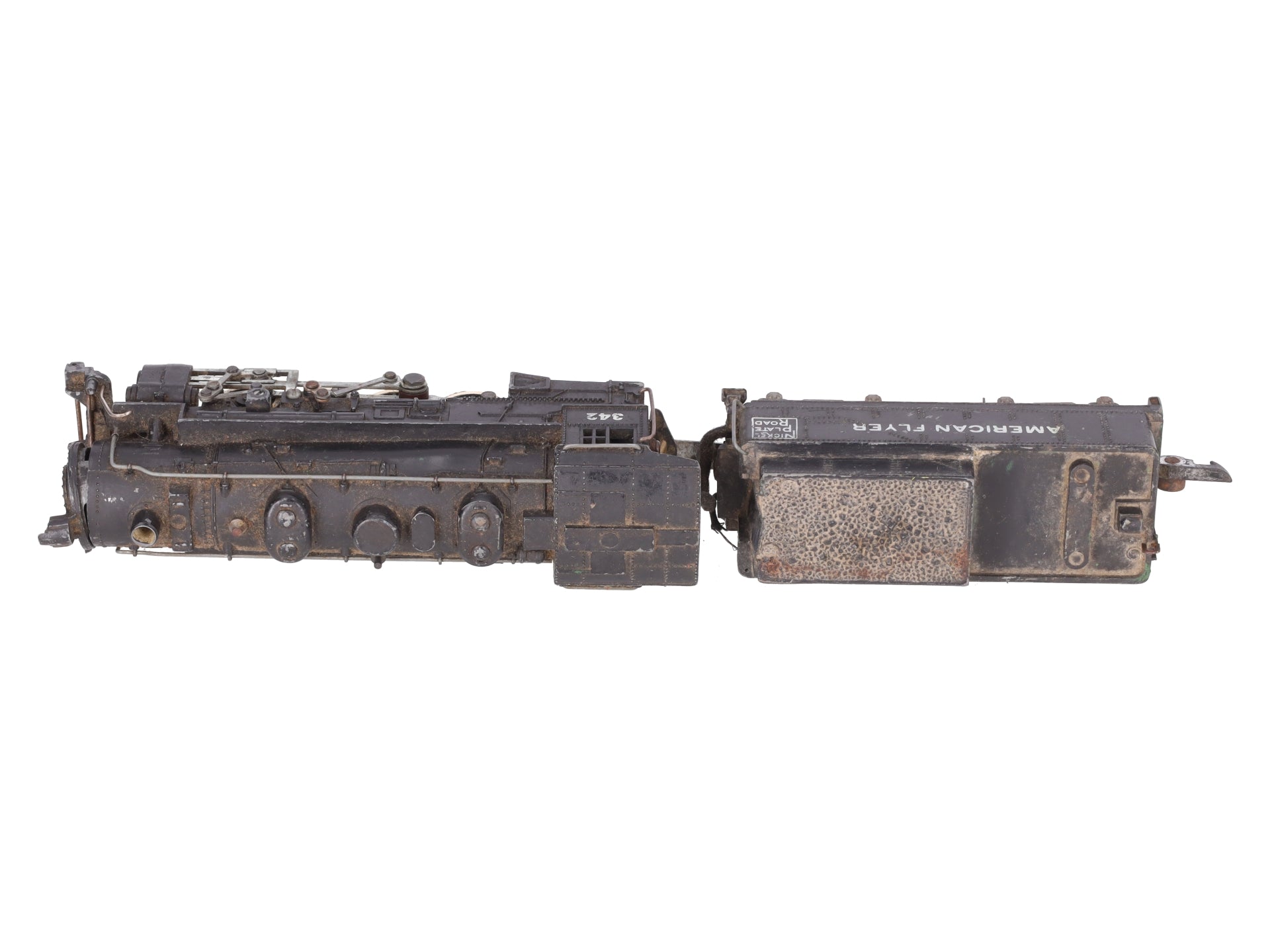 American Flyer 342AC S Nickel Plate Road 0-8-0 Die-Cast Steam Loco & Tender VG