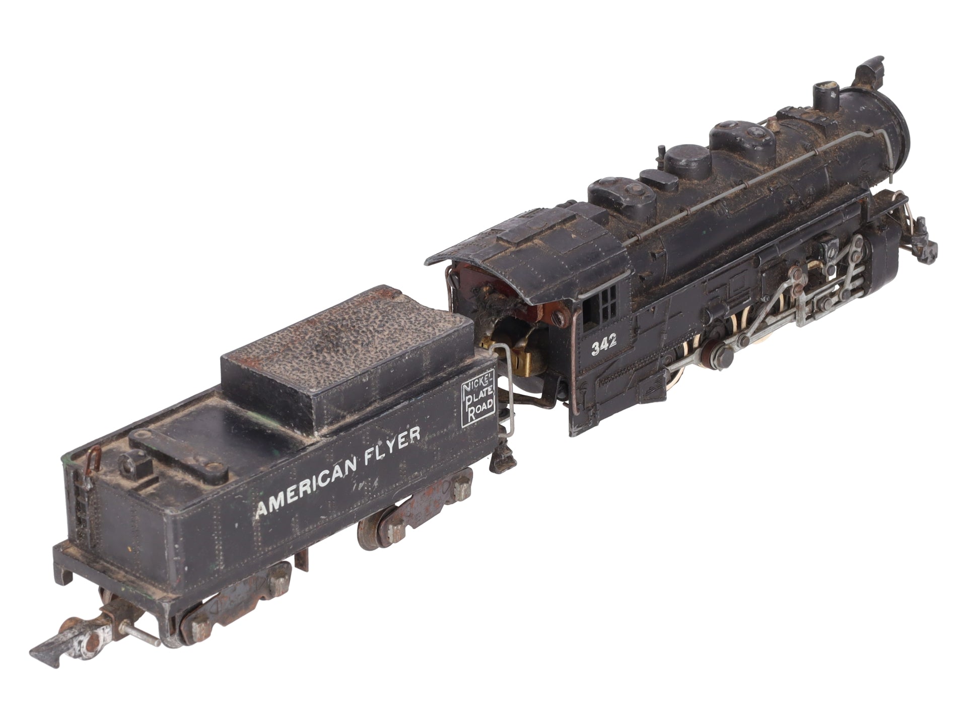 American Flyer 342AC S Nickel Plate Road 0-8-0 Die-Cast Steam Loco & Tender VG