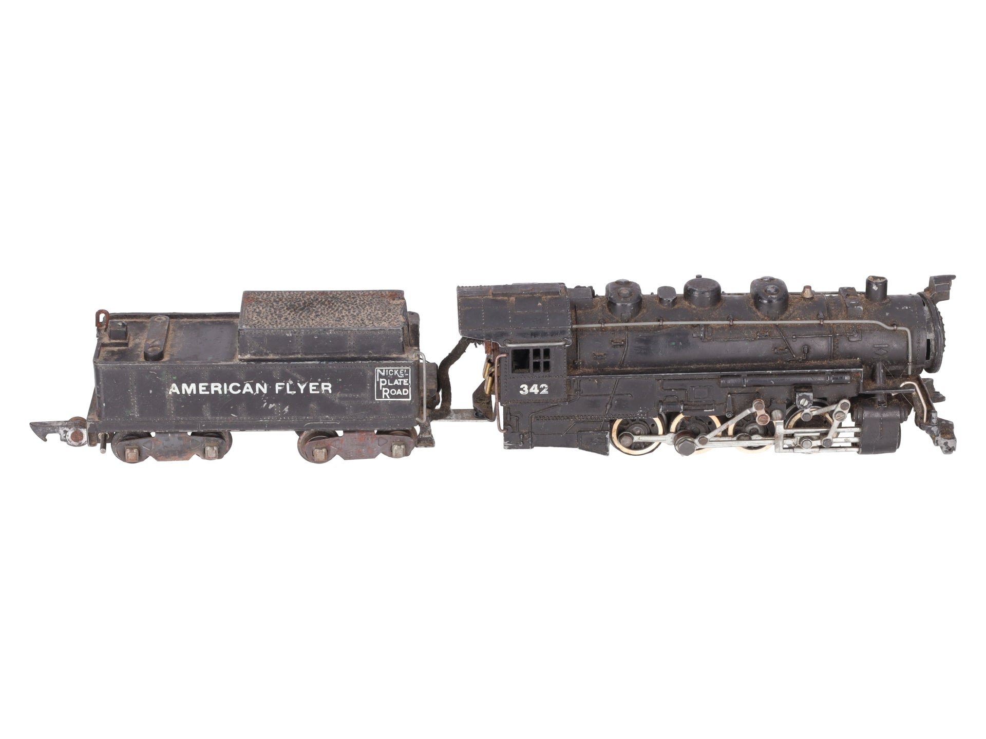 American Flyer 342AC S Nickel Plate Road 0-8-0 Die-Cast Steam Loco & Tender VG