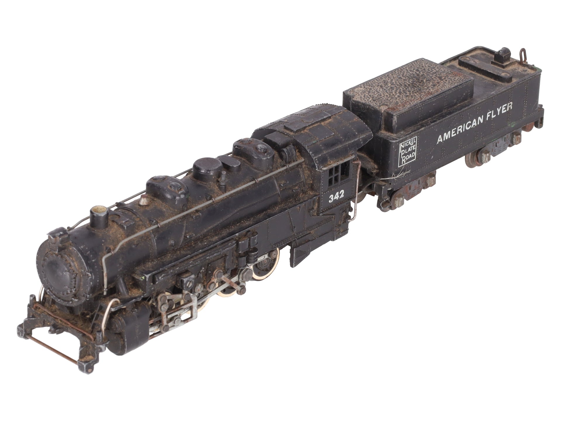 American Flyer 342AC S Nickel Plate Road 0-8-0 Die-Cast Steam Loco & Tender VG