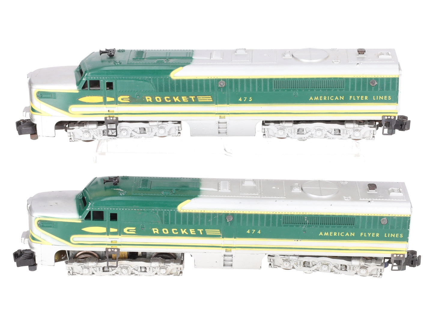 American Flyer 475 Vintage S Rocket PA-1 AA Diesel Locomotive Set VG/Box