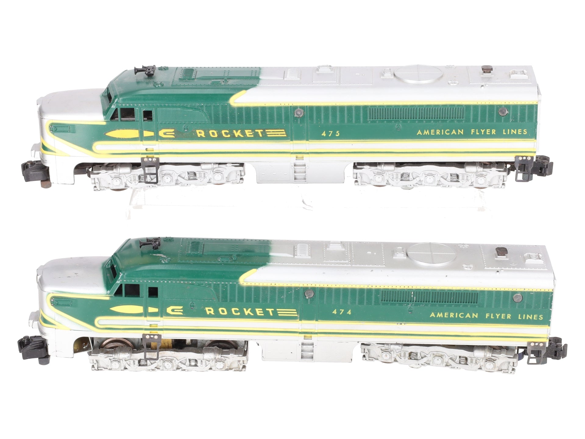 American Flyer 475 Vintage S Rocket PA-1 AA Diesel Locomotive Set VG/Box