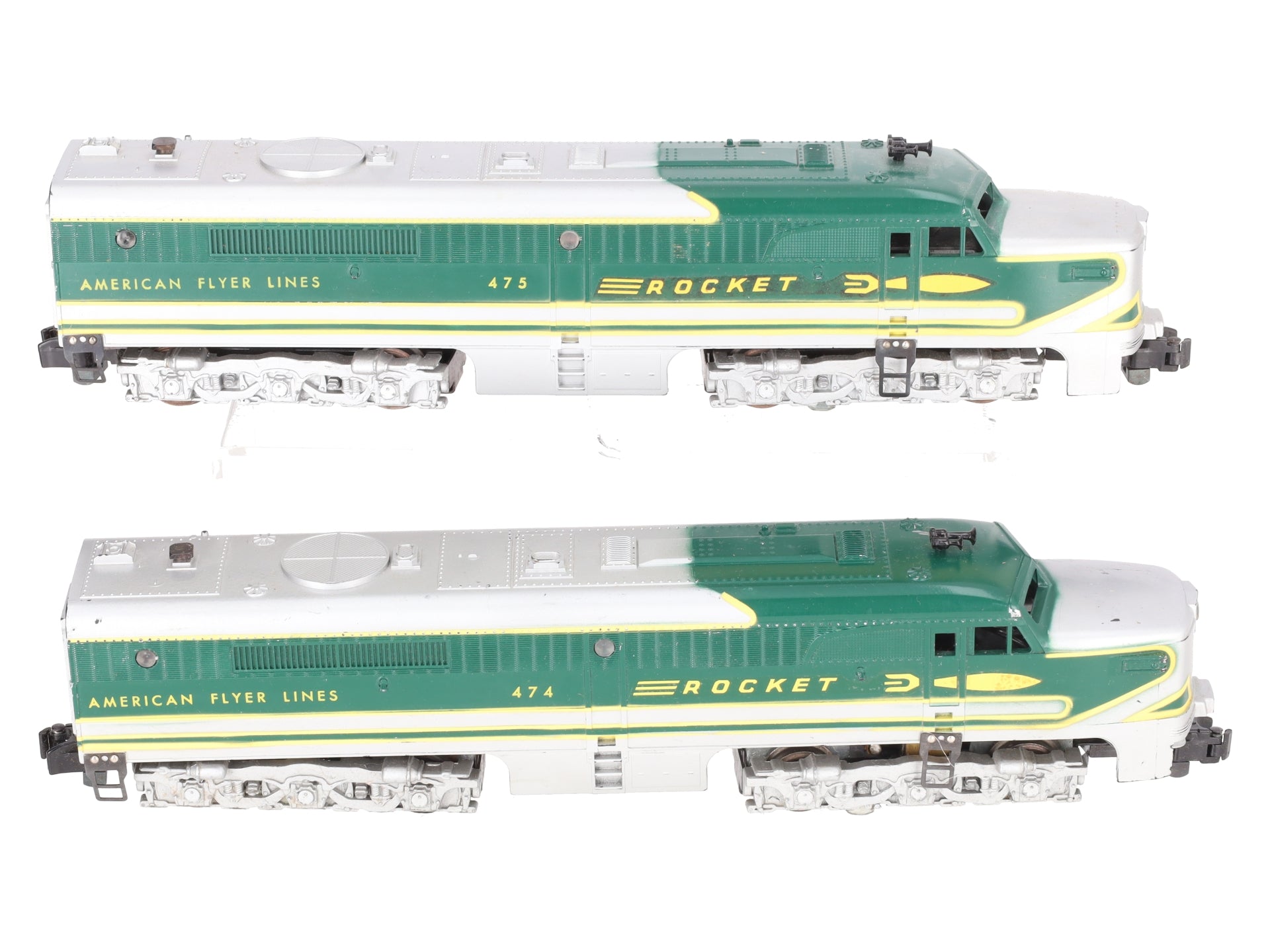 American Flyer 475 Vintage S Rocket PA-1 AA Diesel Locomotive Set VG/Box