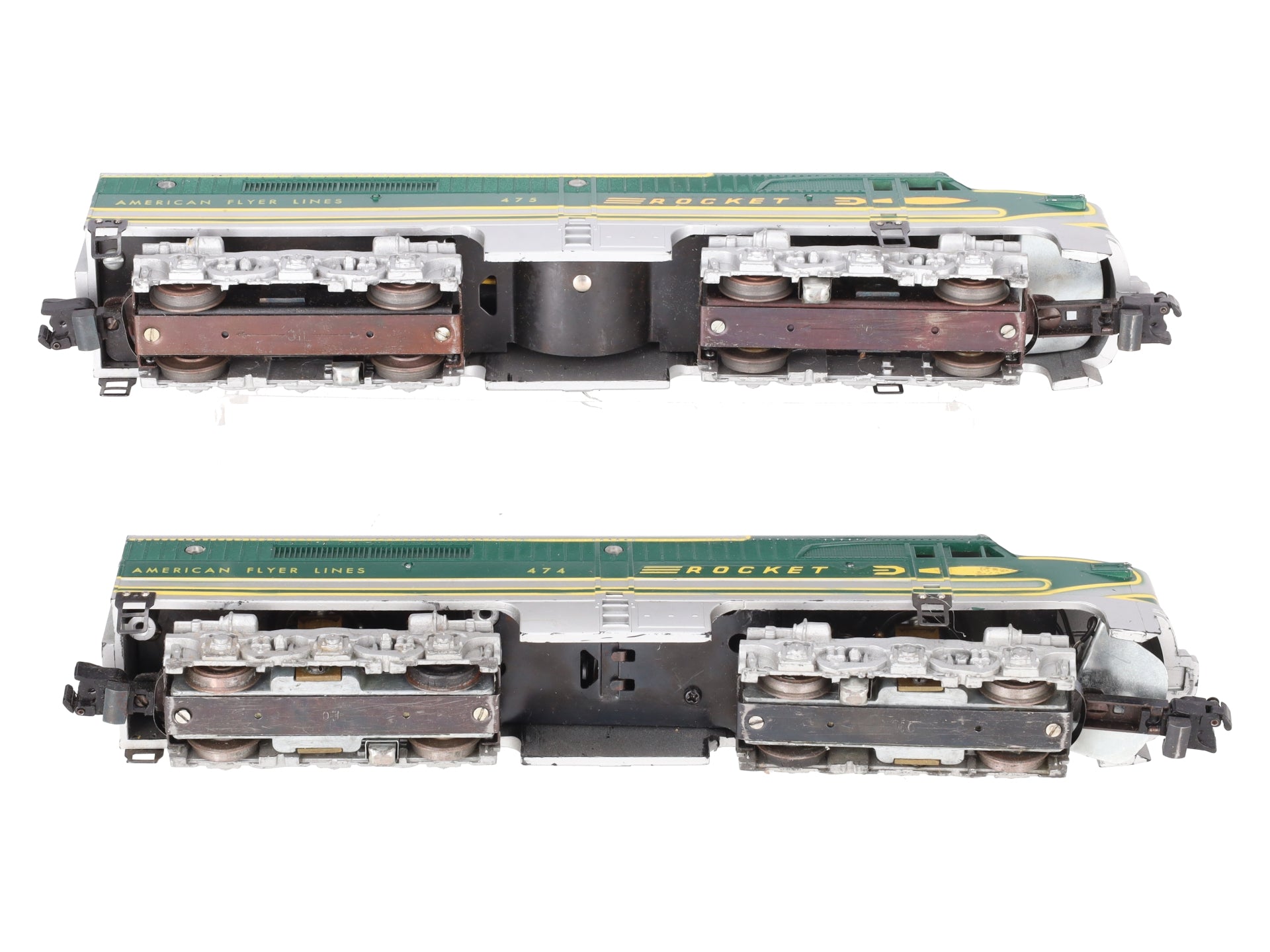 American Flyer 475 Vintage S Rocket PA-1 AA Diesel Locomotive Set VG/Box