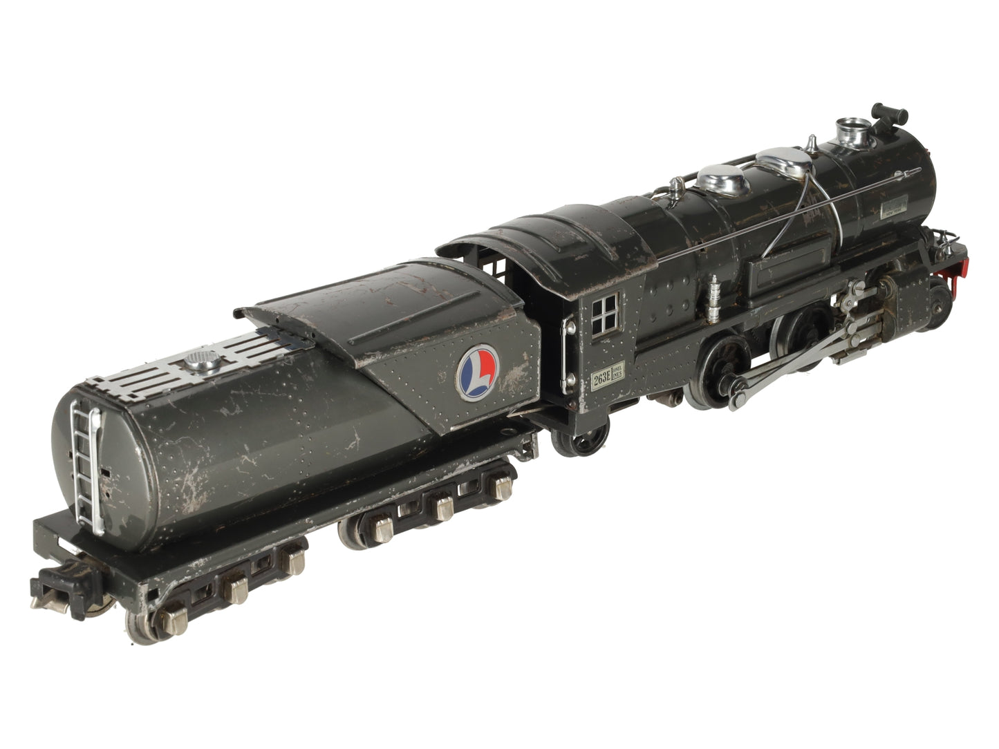 Lionel 263E Vintage O Prewar Tinplate Steam Locomotive & Tender VG