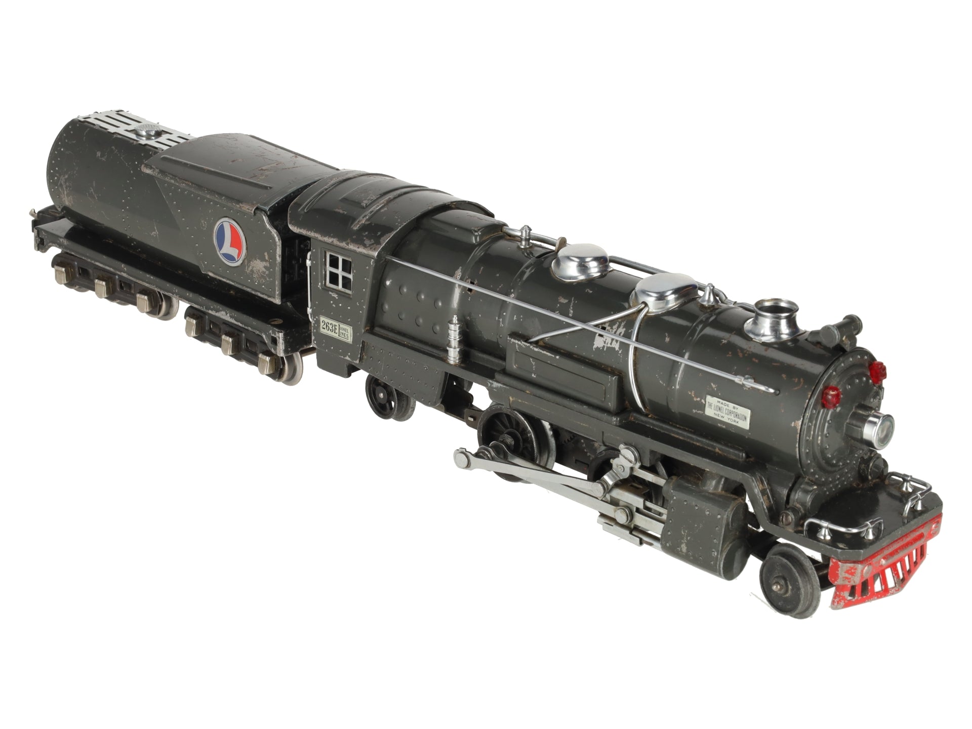 Lionel 263E Vintage O Prewar Tinplate Steam Locomotive & Tender VG