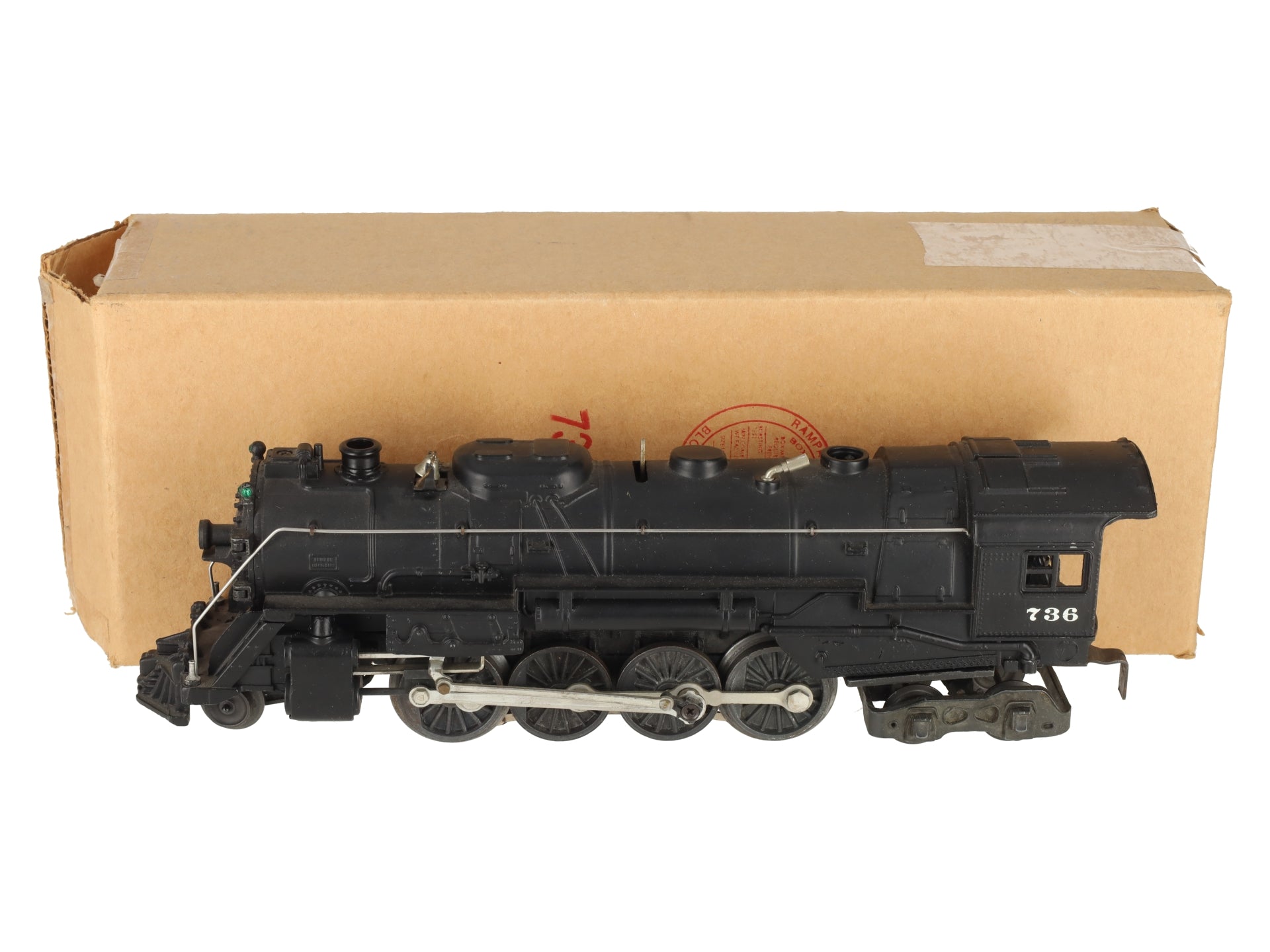 Lionel 736 Vintage O 2-8-4 Berkshire Steam Locomotive VG/Box