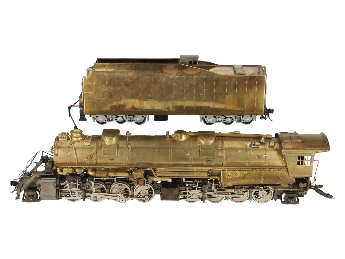 Max Gray O Scale 2-Rail Brass N&W Y-6b Steam Locomotive & Tender EX
