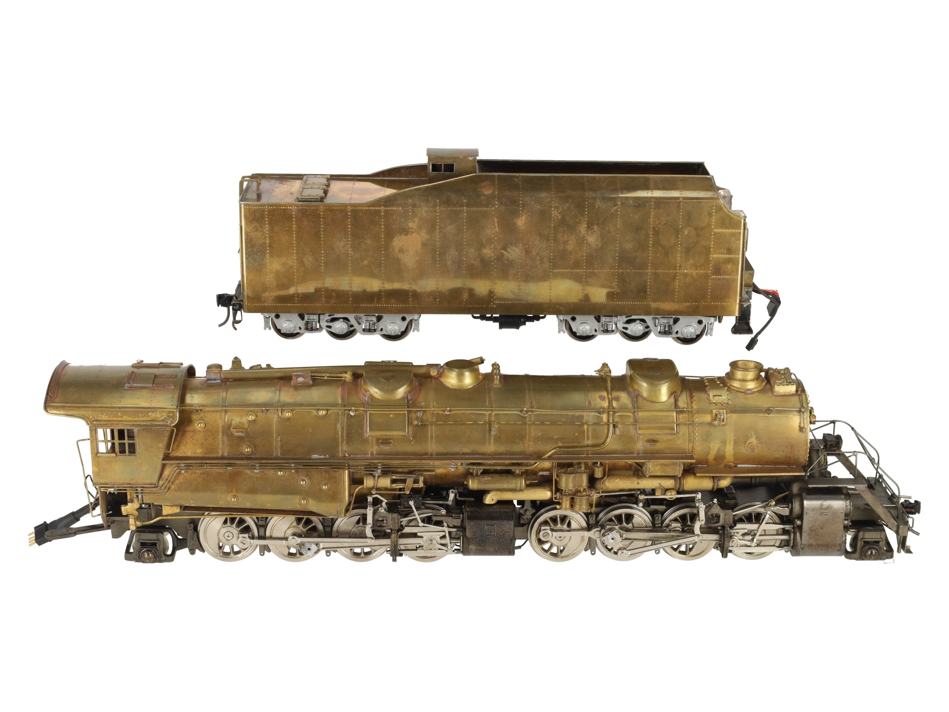 Max Gray O Scale 2-Rail Brass N&W Y-6b Steam Locomotive & Tender EX