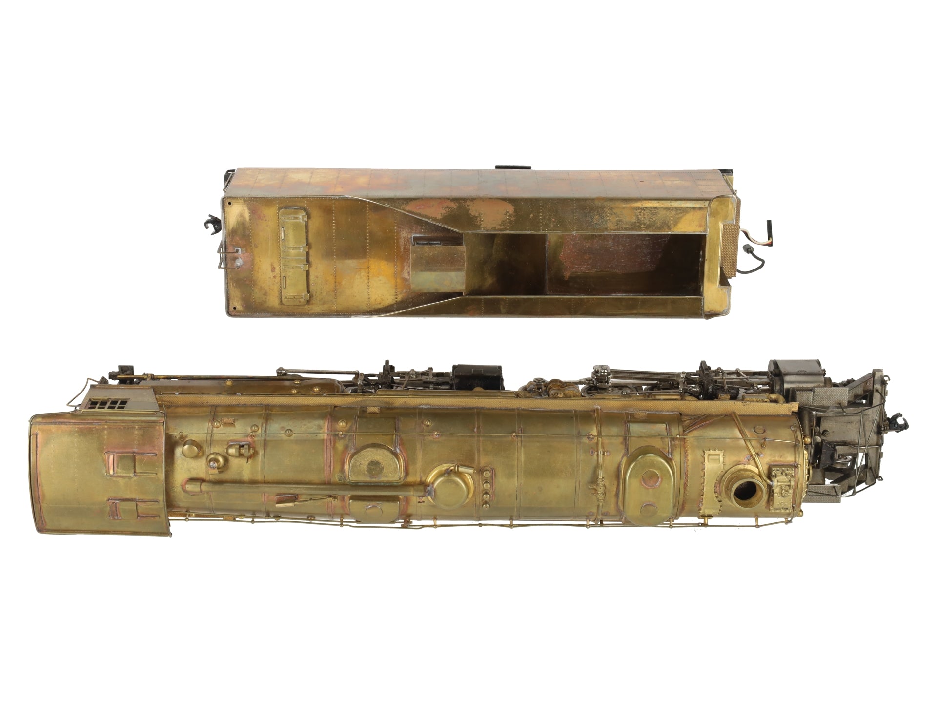 Max Gray O Scale 2-Rail Brass N&W Y-6b Steam Locomotive & Tender EX