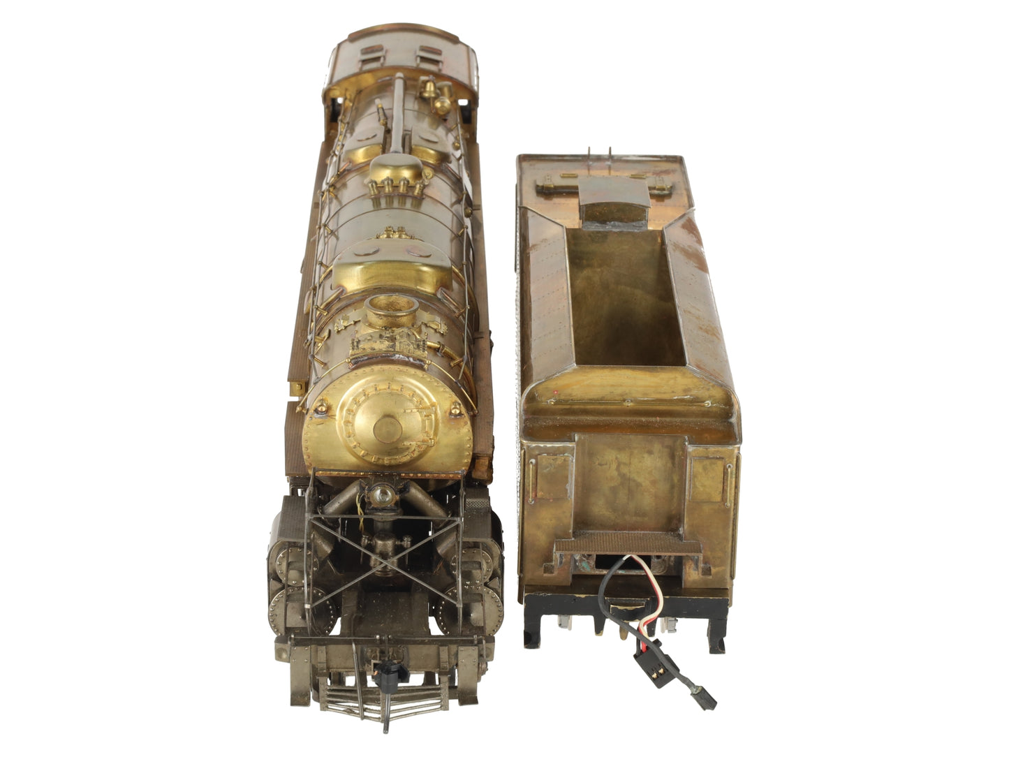 Max Gray O Scale 2-Rail Brass N&W Y-6b Steam Locomotive & Tender EX
