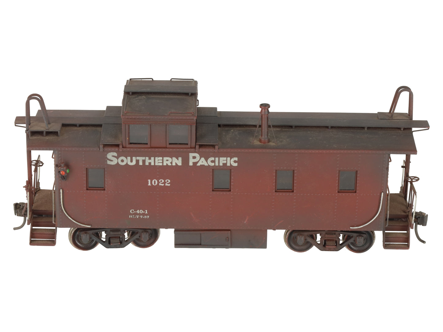 Precision Scale Co. 15335 O Brass SP C-40-1 Steel Cupola Caboose #1022 -2 Rail/Box