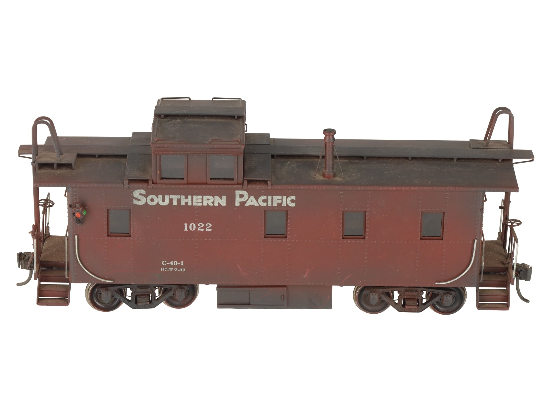 Precision Scale Co. 15335 O Brass SP C-40-1 Steel Cupola Caboose #1022 -2 Rail/Box