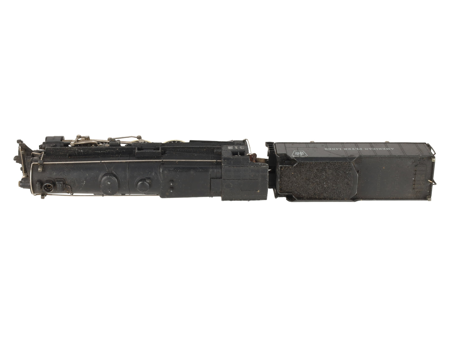 American Flyer 312 VIntage S PRR 4-6-2 Die-cast Steam Locomoive & Tender VG/Box
