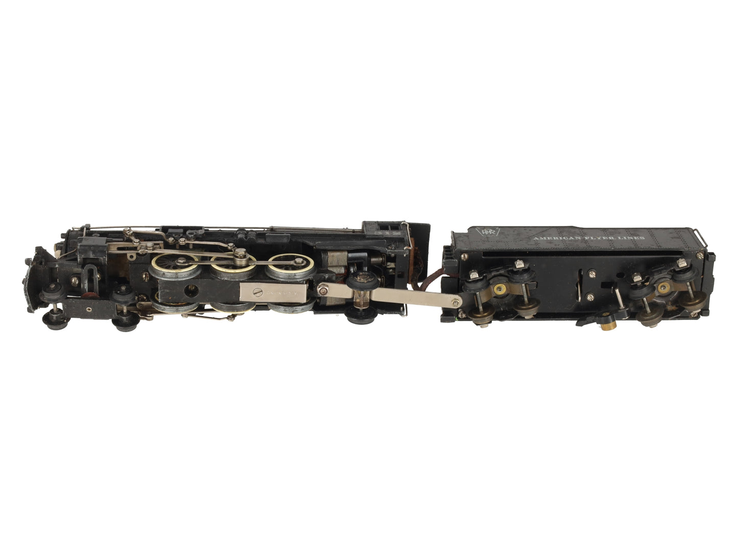 American Flyer 312 VIntage S PRR 4-6-2 Die-cast Steam Locomoive & Tender VG/Box