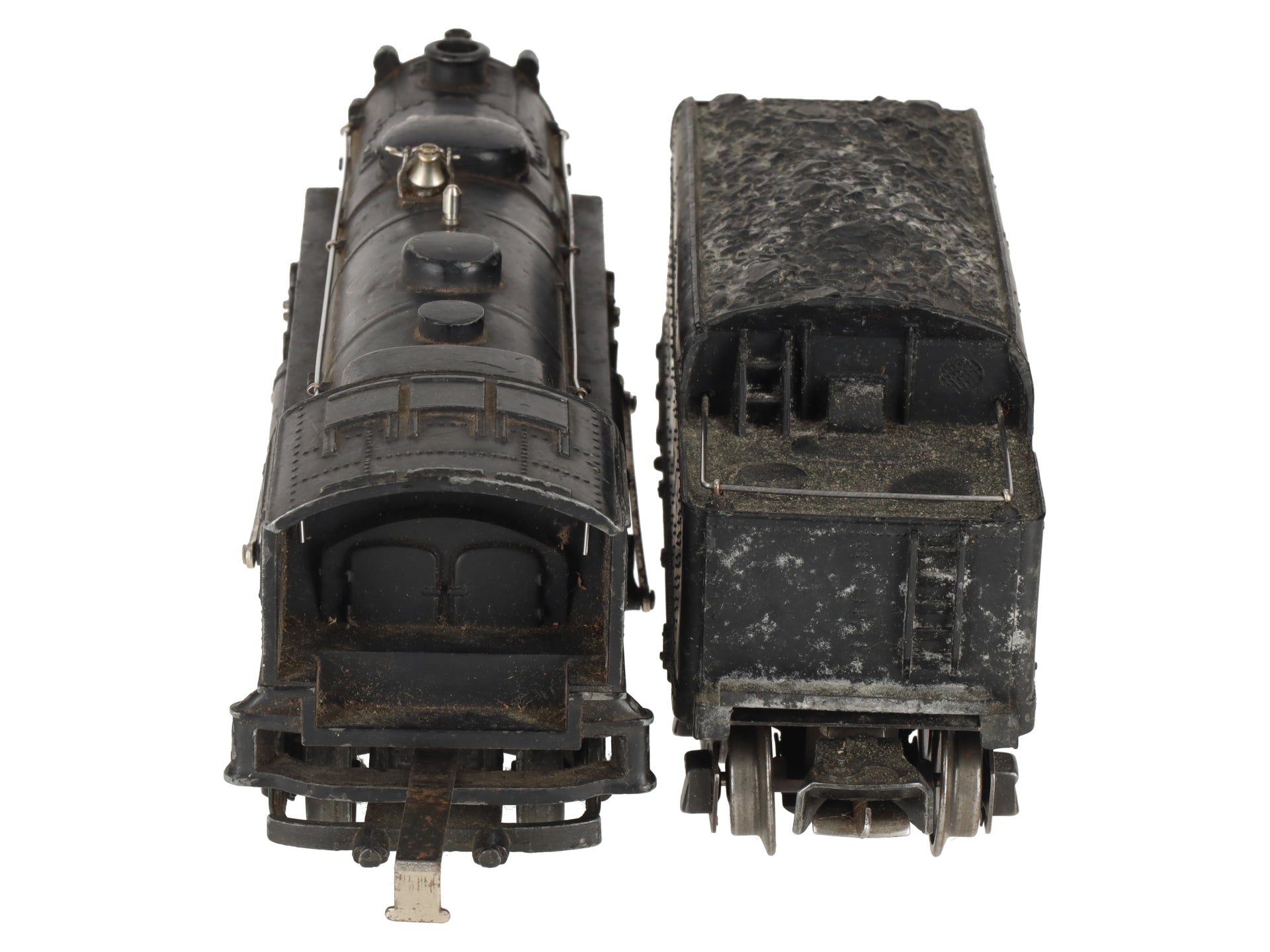 Lionel Vintage O 838W Prewar Steam Locomotive & Tender Passenger Car Set VG