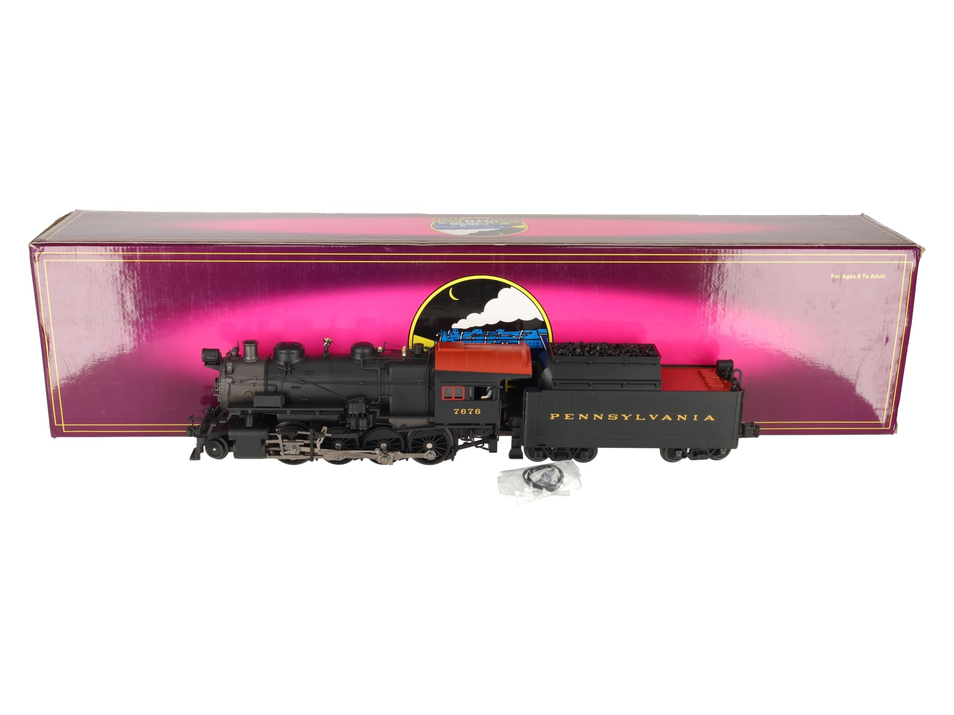 MTH 20-3055-1 O PRR 2-8-0 H10s Consolidation Steam Loco & Tender w/PS2 EX/Box