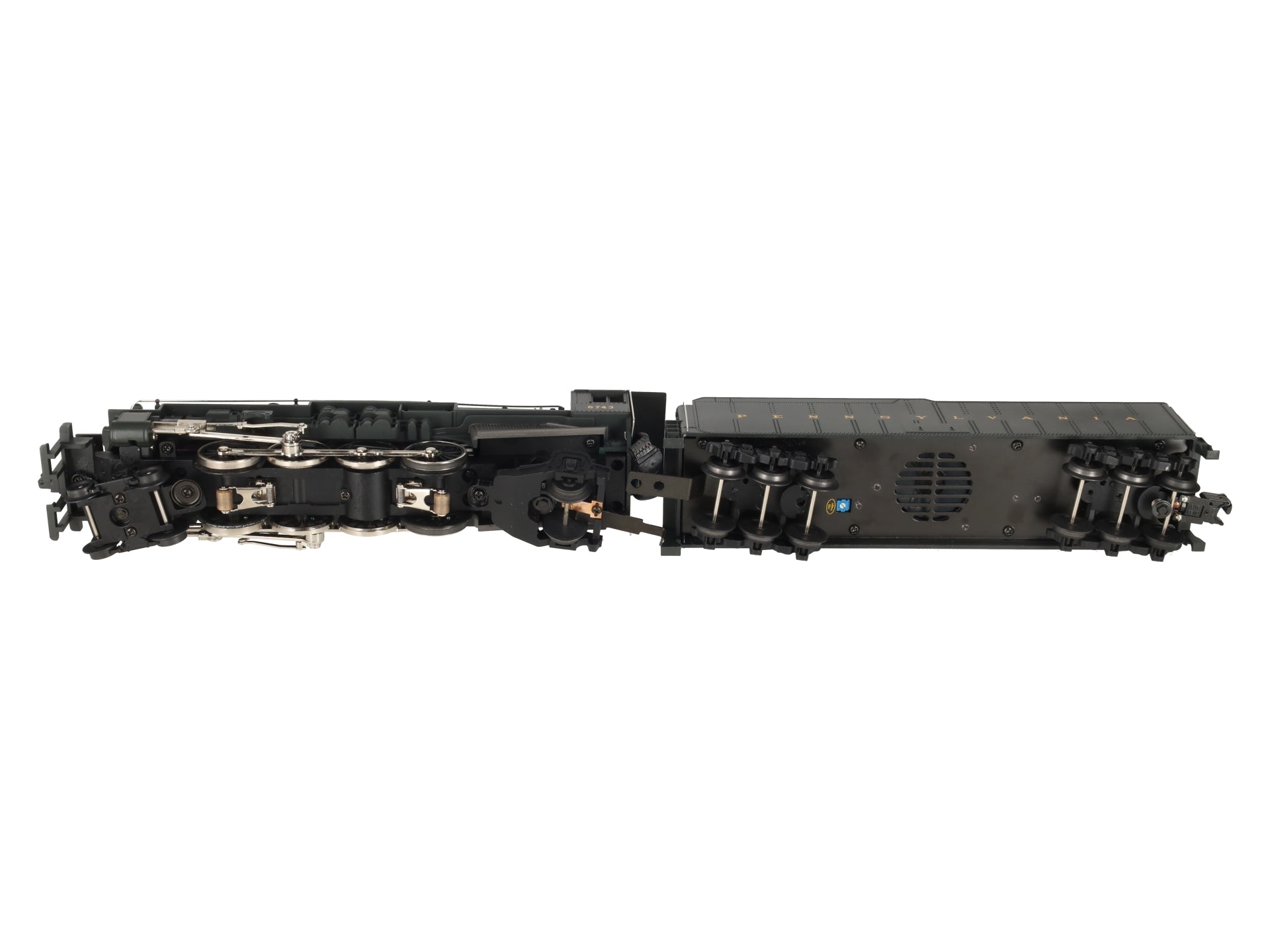 MTH 30-1168-1 O Pennsylvania 4-8-2 M1a Steam Locomotive & Tender w/PS2 #6743 EX/Box